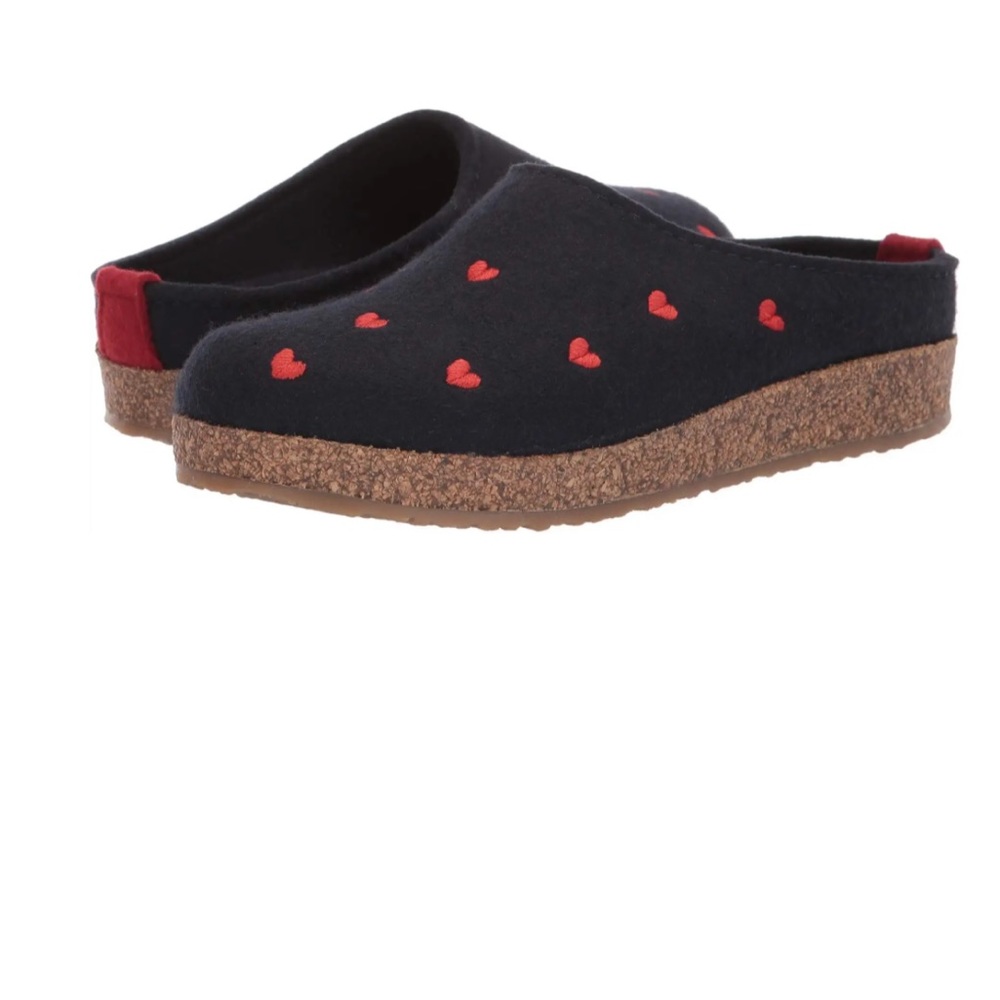 Haflinger Cuoricini Wool Clog Sz 40